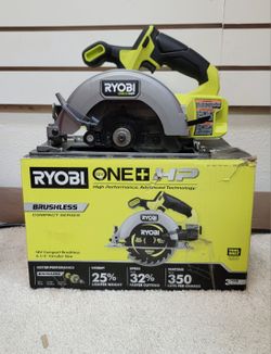 RYOBI
ONE+ HP 18V Brushless Cordless Compact 6-1/2 in. Circular Saw (Tool Only)