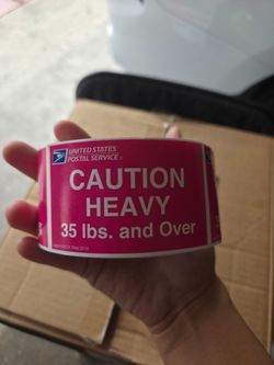 FREE!!! CAUTION HEAVY STICKERS