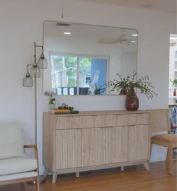 Buffet Sideboard Cabinet, Natural Oak