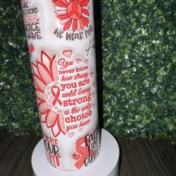Cancer Awareness Tumbler 