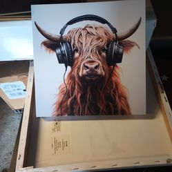 YAK WITH HEADPHONES