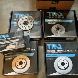Front and back brake pads and rotors
