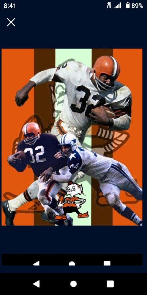 Cleveland Browns Jim Brown Lithograph