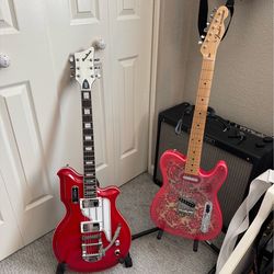 For Trade: Fender Pink Paisley Tele and Airline MAP DLX