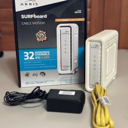 ARRIS Surfboard SB6190 32x8 DOCSIS 3.0 Cable Modem with 1.4 Gbps Download and 262 Upload Speeds