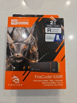 Seagate FireCuda 530R 2TB NVMe SSD with PS5 Heatsink – Like New