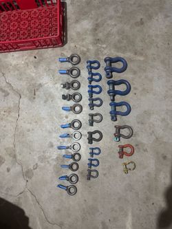 Heavy Duty Rigging Shackles & Eye Bolts (Crosby / Campbell / WLL Rated)
