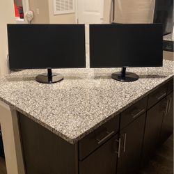 Two  27 In. ViewSonic LCD Monitors 