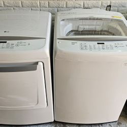 Great Working Super Capacity LG Washer And Dryer Set 