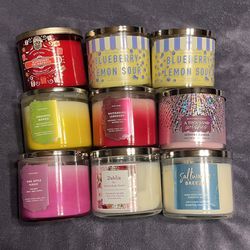 Bath And Body Work Lot Of Candles