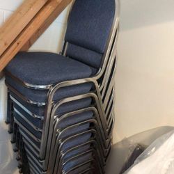 Steel heavy duty chairs with cushion