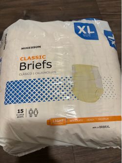 McKesson XL Adult Briefs – 15 Pack