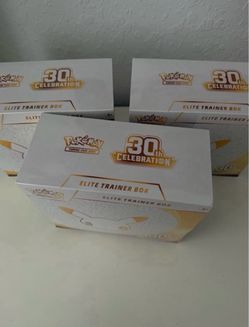 pokemon tcg 30th celebration etbs x3