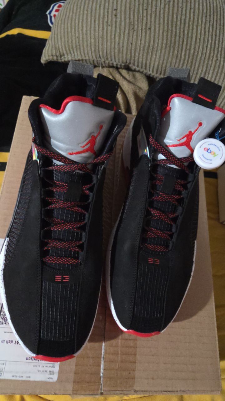 MENS AIR JORDAN XXXV NEW WITH BOX BLACK/FIRE RED