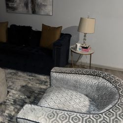 Tufted Couch Living Room Set 