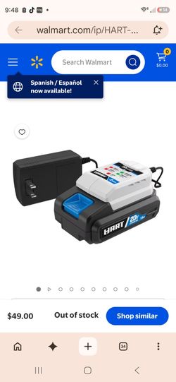 Visit the HART Store
(4.2)
|
558
HART 20 Volts Lithium-Ion 1.5Ah Battery and 2Amp Fast Charger Accessory
Current NEW