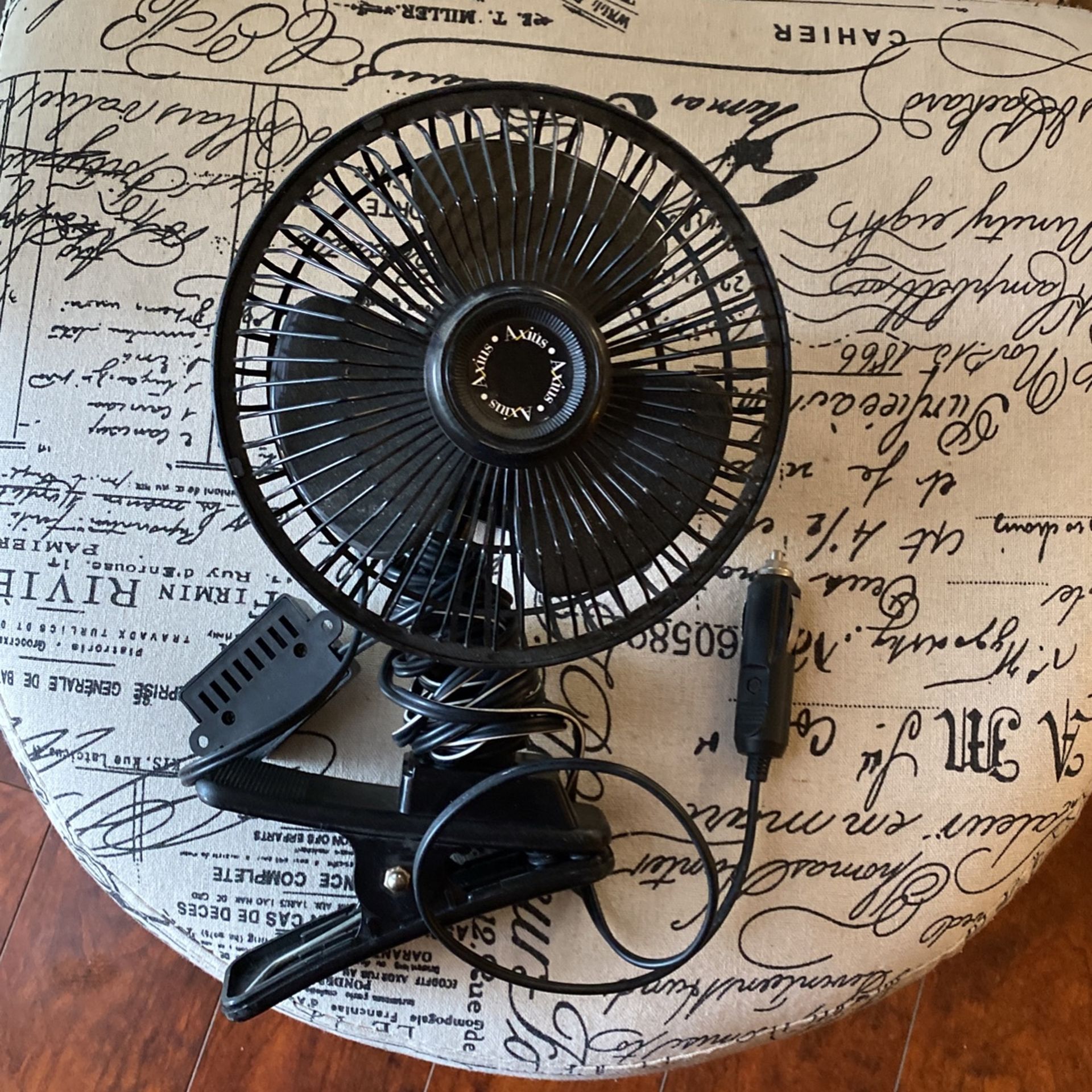 12volt Adaptor Fan ( black) 
