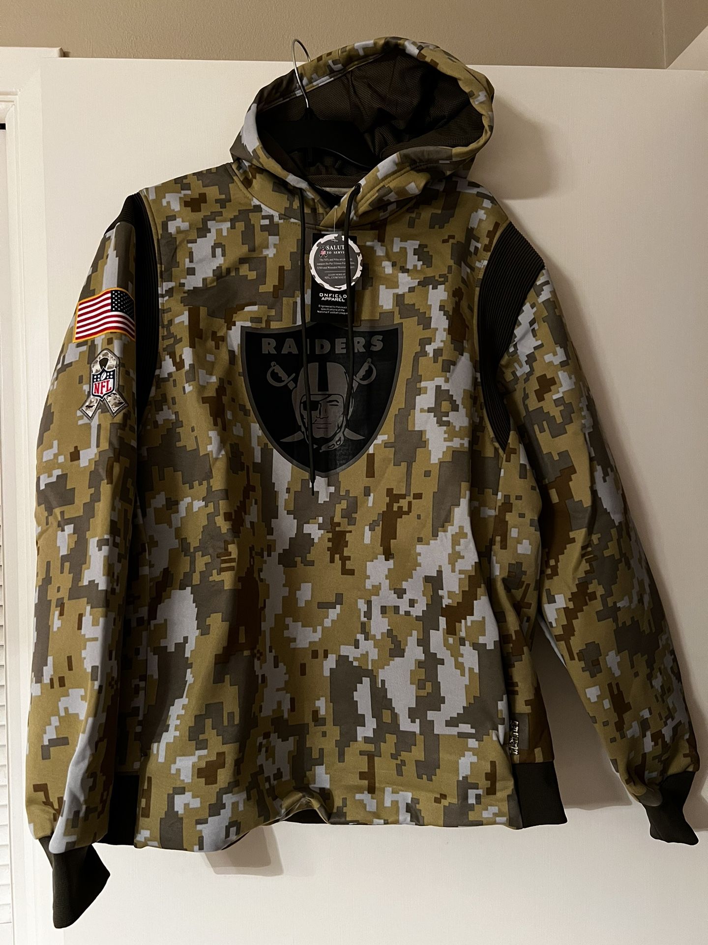 Raiders Football Camo Pullover 2XX