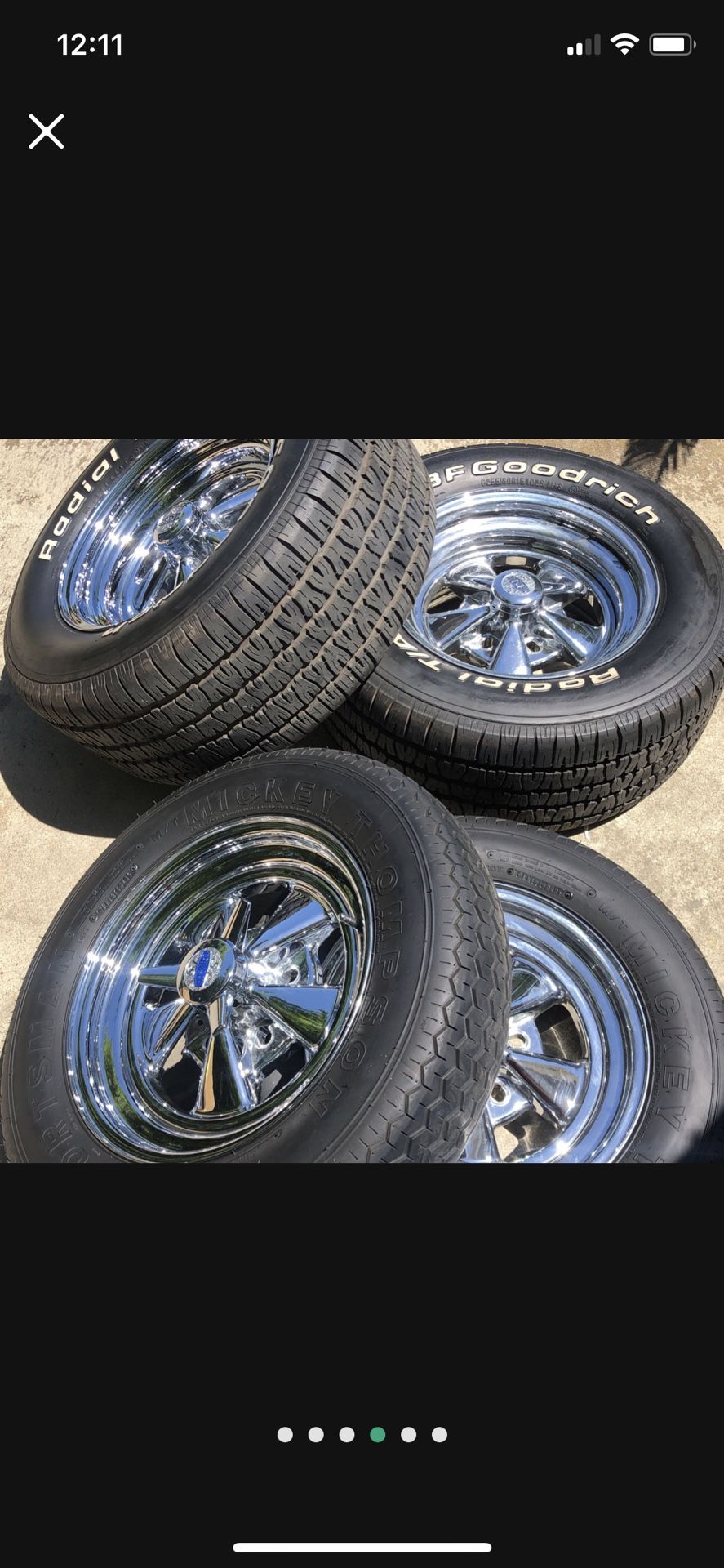 15 In Cragar Wheels