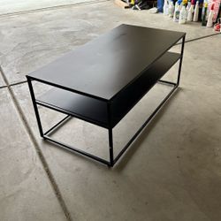 Black Metal Coffee Table 