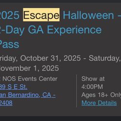 ESCAPE TICKET