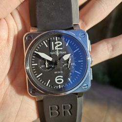 Bell & Ross BR03-94 Automatic Chronograph Mens Watch, 42mm, Full-Kit, Watch Trades Welcome!