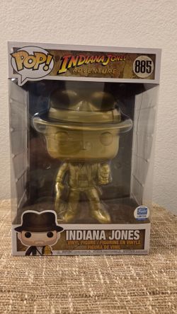 Collectible Limited Edition XL  Funko PoP  Indiana Jones Gold  10 - inch  # 885