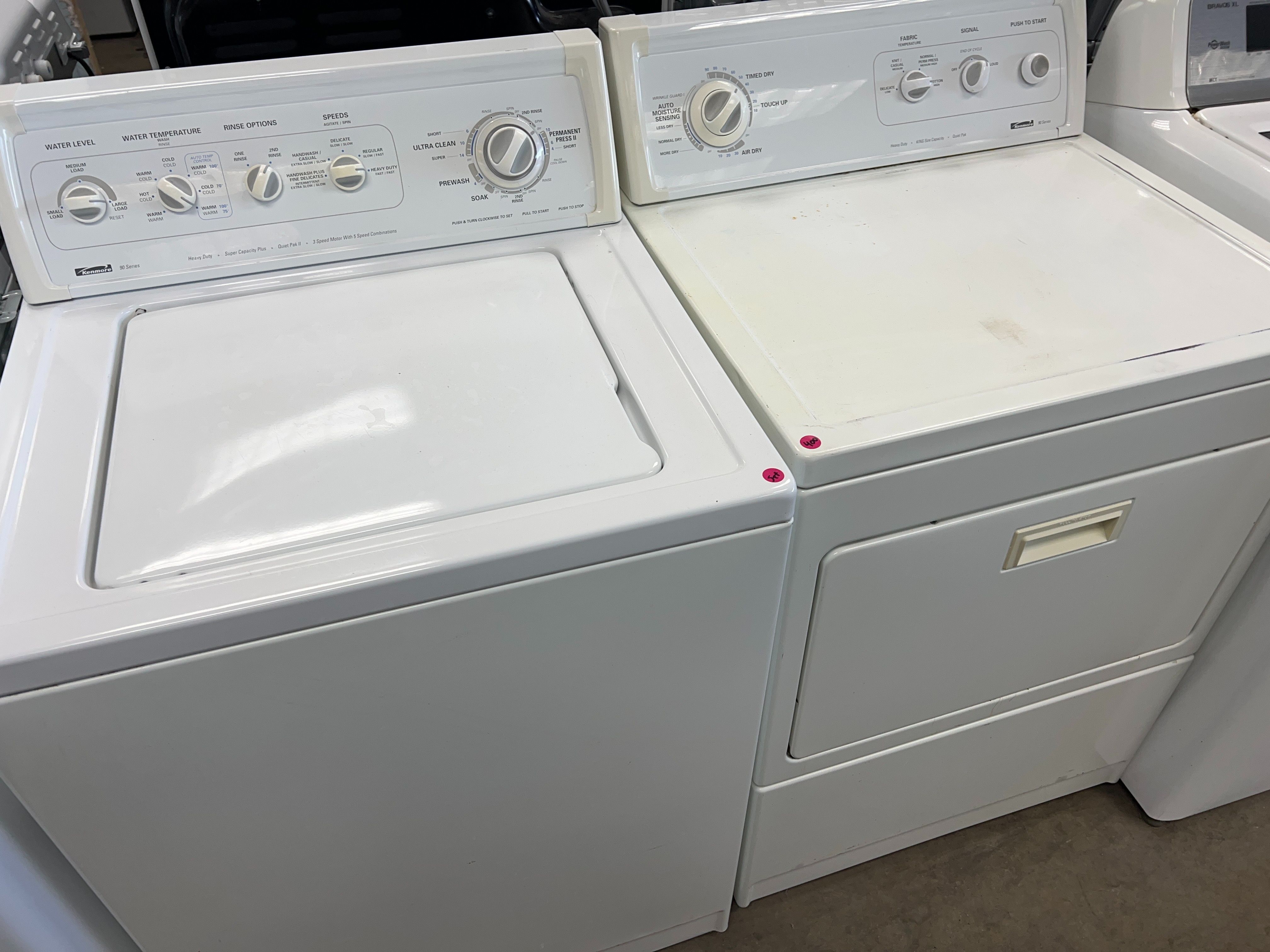 Kenmore top load washer and dryer set ,super capacity plus -free delivery