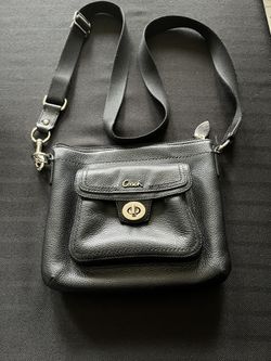 Coach Black Leather Crossbody Bag