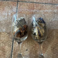 Xena Warrior Princess White Wine Glass Set of 2 