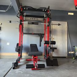 Vesta 2in1 Squat Rack | Functional Trainer | 400lb Weight Stack | Commercial Grade | Pulley |🔴Weights,Bar, & Bench Sold Separately 🔴FREE DELIVERY 🚚