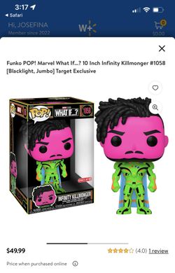 Infinity Killmonger Jumbo Size, Still in box, asking $30