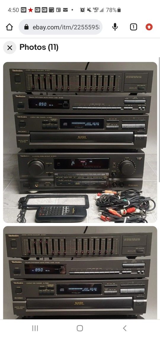 Technics Stereo System $160