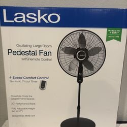 Lasko Pedestal Fan With Remote
