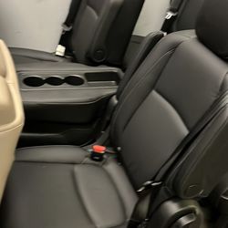 Brand New Second Row Seats With Middle Seat Black Leather 