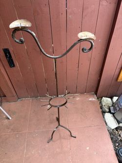 Vintage Sunburst Candle Stand 