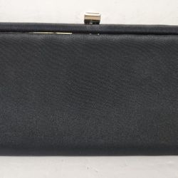 Vintage Women's Black Evening Bag Clutch Formal 1960's