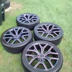 '24 inch rims with tires 6 lugs