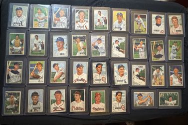 Authentic 1951-52 Bowman Baseball Cards *NOT REPRINT*