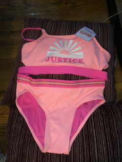 Justice swim suit size 18