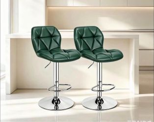 Green Adjustable Bar Chairs – 2 Chairs per Box