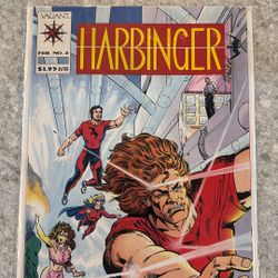 Harbinger #2 (1992, Valiant) Key, w/ Coupon, 1st App. Rock, 1st App. Swallow