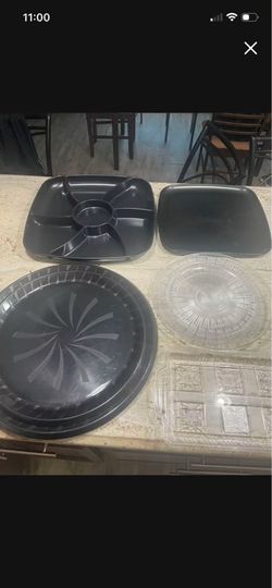 A bunch of plastic platters FREE