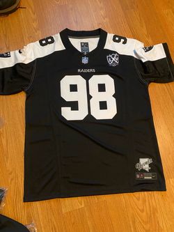 ‼️Free Raiders Mini Bag ‼️ with a Purchase of a Brand New Stitched Raiders #98 Crosby jerseys all size 2XL $50 each