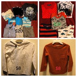 Toddler Shirts (size 4t & 5t)