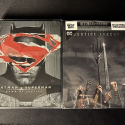 **READ** Batman V Superman and Justice League Synder Steelbook w/Protective Case