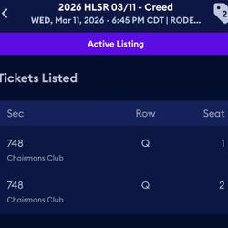 Houston Rodeo Creed March 11th