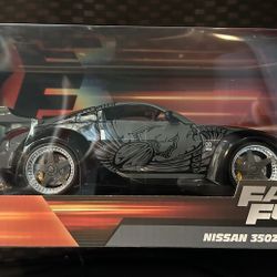 Jada Toys Fast Furious Nissan 350Z 1:24 DieCast Vehicle Scorpian Black RARE VHTF