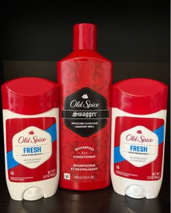 (PACK OF 3) OLD SPICE SHAMPOO 2 IN 1 & DEODORANTS