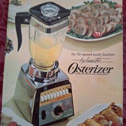 Vintage Osterizer Cyclomatic Galaxie Blender Chrome Glass 10 Speed Retro! Works Excellent ! Super heavy duty motor